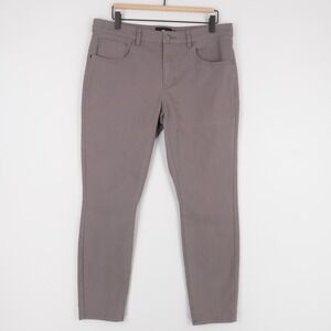 Under 510 Bruce Jeans Mens 33x28 Gray Solid Slim Tapered Stretch 5 Pocket